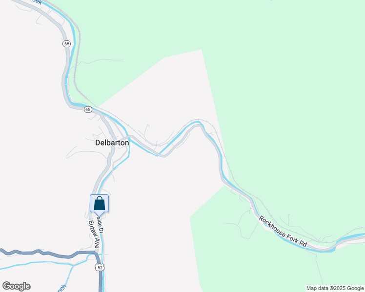 map of restaurants, bars, coffee shops, grocery stores, and more near 50 Willow Lane in Delbarton
