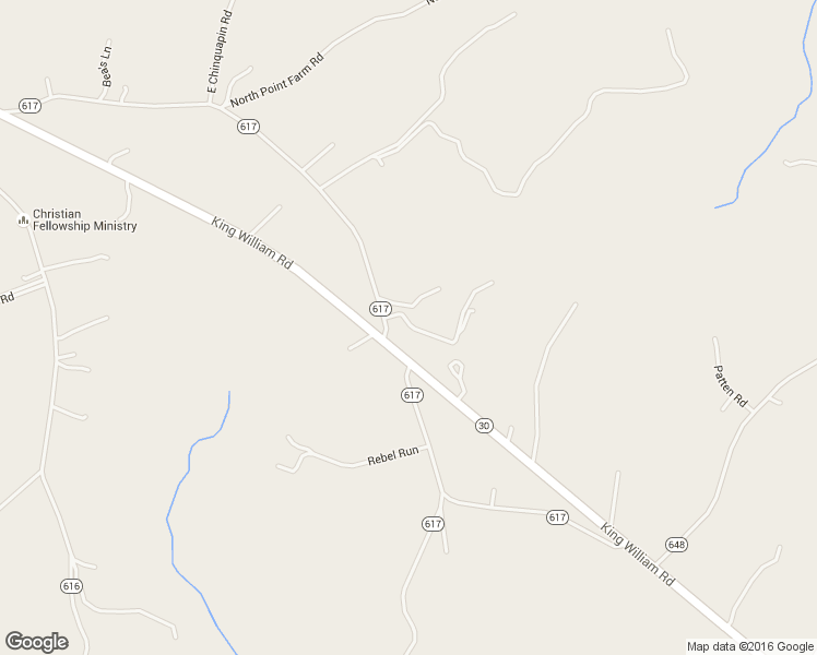 map of restaurants, bars, coffee shops, grocery stores, and more near 94 Lunchford Road in King William