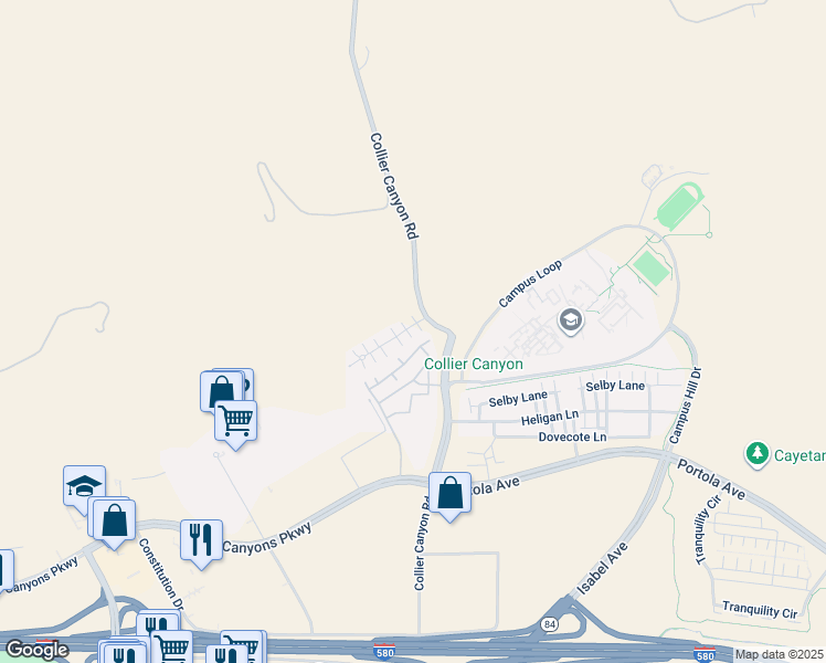 map of restaurants, bars, coffee shops, grocery stores, and more near 110 Wildrose Common in Livermore