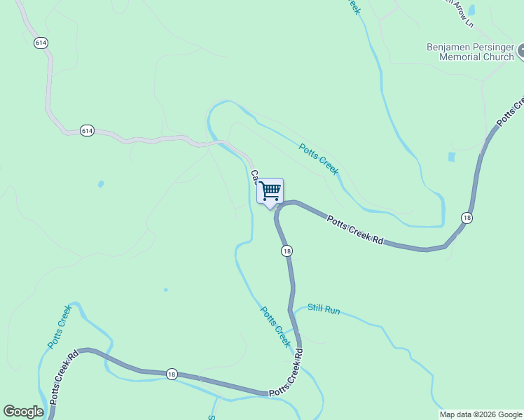 map of restaurants, bars, coffee shops, grocery stores, and more near 4202 Potts Creek Road in Covington