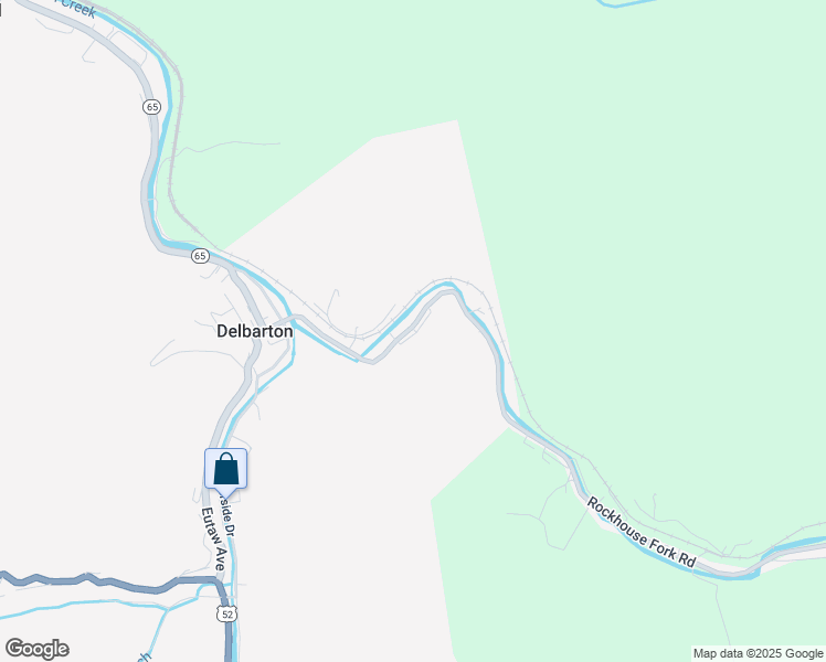 map of restaurants, bars, coffee shops, grocery stores, and more near 50 Willow Lane in Delbarton