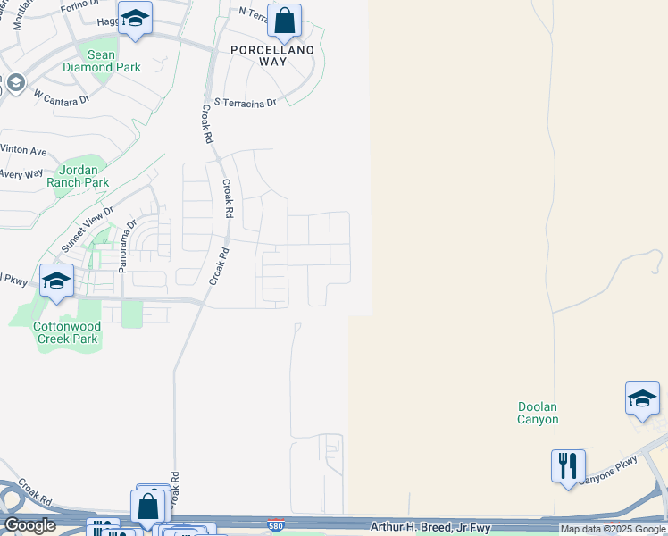map of restaurants, bars, coffee shops, grocery stores, and more near 1538 Walsh Avenue in Dublin