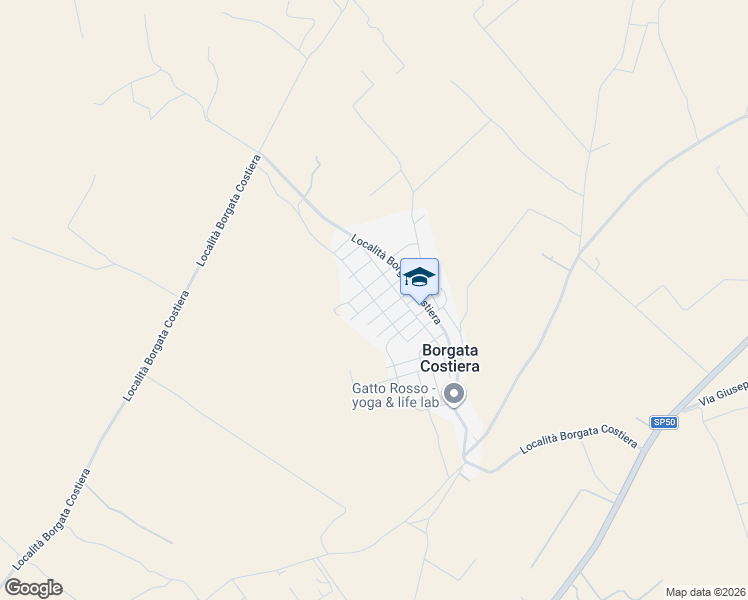 map of restaurants, bars, coffee shops, grocery stores, and more near 85 Località Borgata Costiera in Borgata Costiera