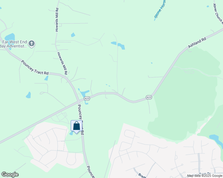 map of restaurants, bars, coffee shops, grocery stores, and more near 15380 Ashland Road in Glen Allen