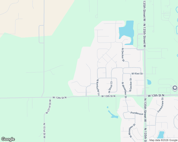 map of restaurants, bars, coffee shops, grocery stores, and more near Obsidian in Wichita