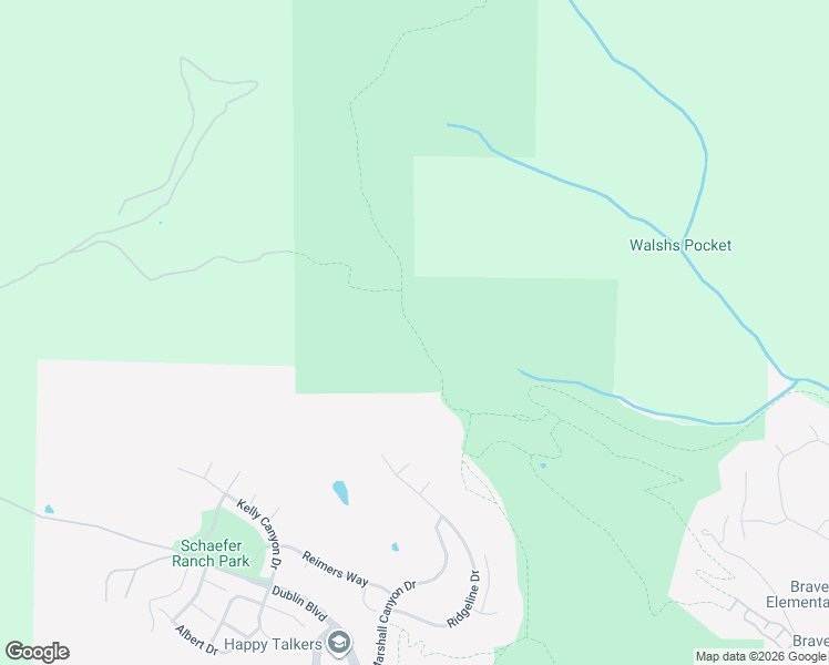 map of restaurants, bars, coffee shops, grocery stores, and more near Calaveras Ridge Regional Trail in Dublin