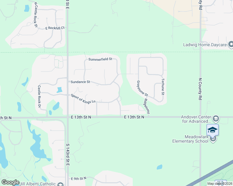 map of restaurants, bars, coffee shops, grocery stores, and more near 1500-1540 Freedom Road in Wichita