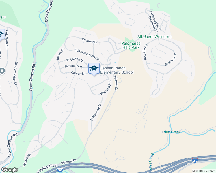 map of restaurants, bars, coffee shops, grocery stores, and more near 20439 Glenwood Drive in Castro Valley