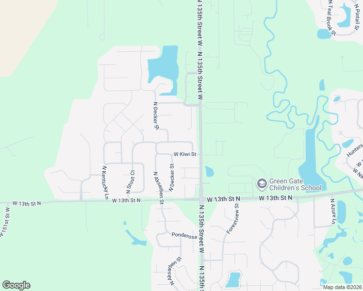 map of restaurants, bars, coffee shops, grocery stores, and more near 13703 West Autumn Ridge Street in Wichita