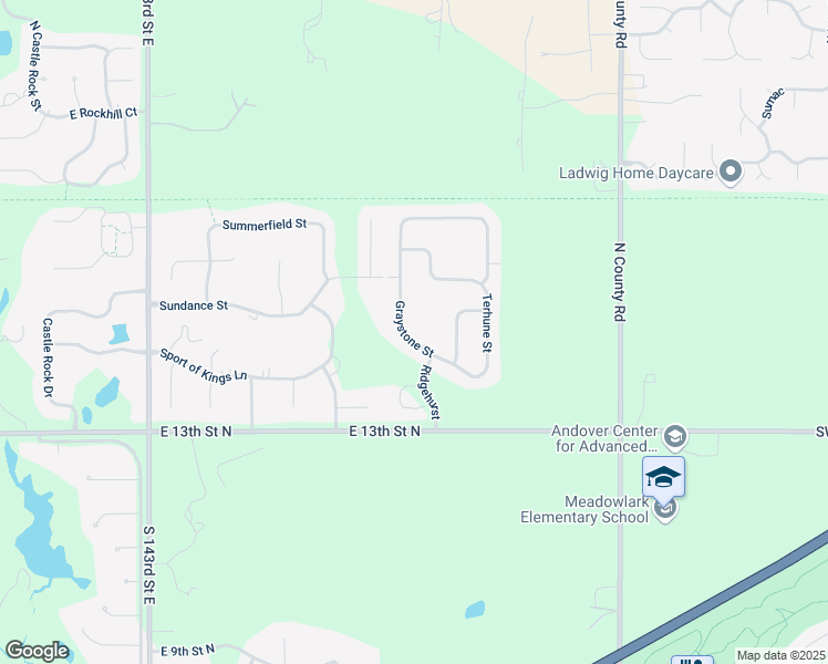 map of restaurants, bars, coffee shops, grocery stores, and more near 1522 Graystone Street in Wichita
