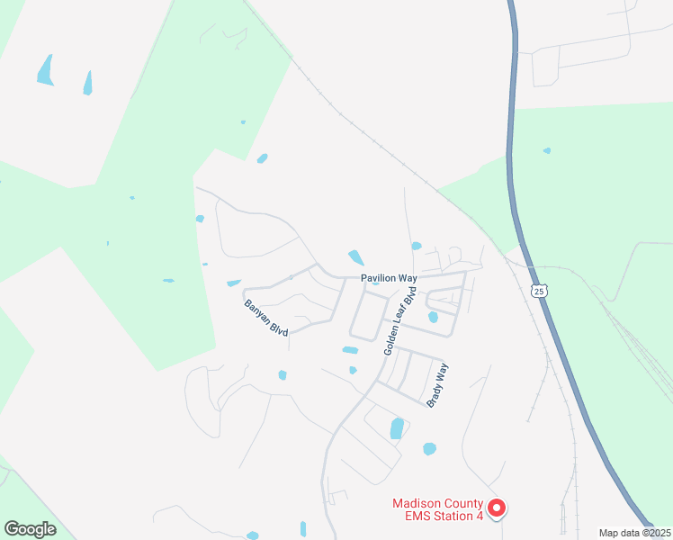 map of restaurants, bars, coffee shops, grocery stores, and more near 100 Banyan Boulevard in Richmond