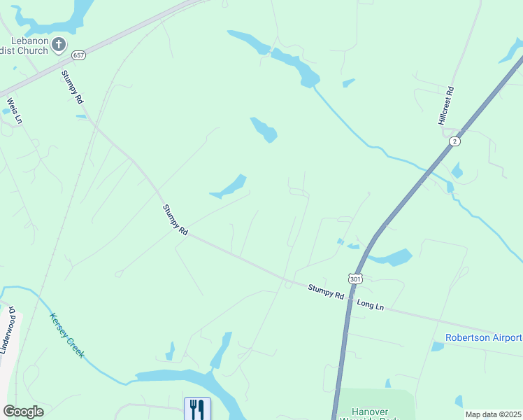 map of restaurants, bars, coffee shops, grocery stores, and more near 8312 Stumpy Road in Hanover