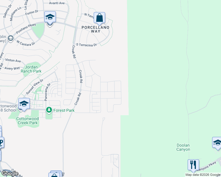 map of restaurants, bars, coffee shops, grocery stores, and more near 4021 Doyle Road in Dublin