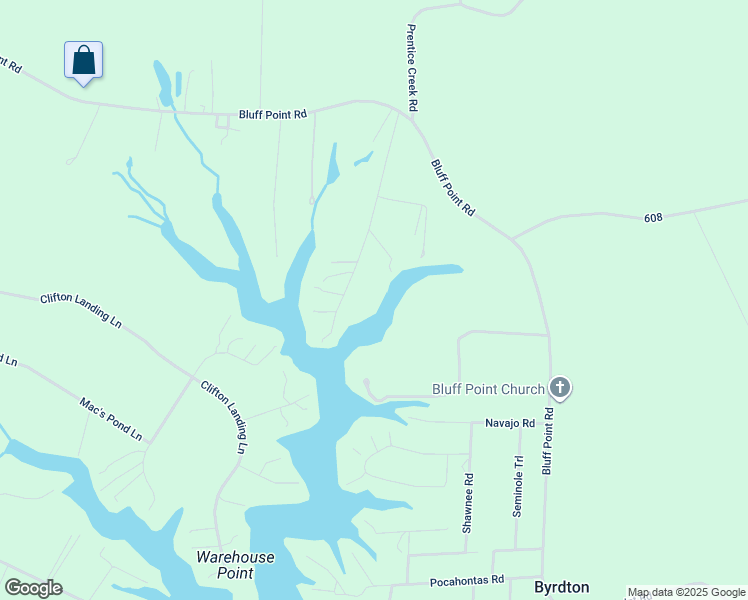 map of restaurants, bars, coffee shops, grocery stores, and more near 413 Pine Reach Drive in Kilmarnock