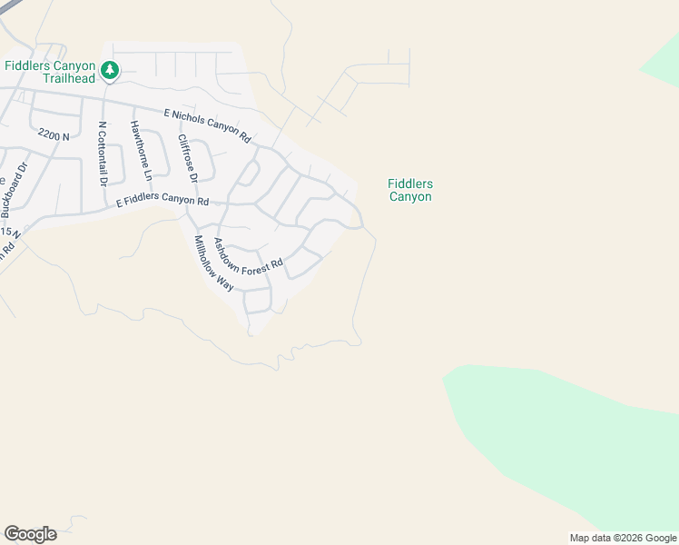 map of restaurants, bars, coffee shops, grocery stores, and more near 1960 North Mahogany Circle in Cedar City