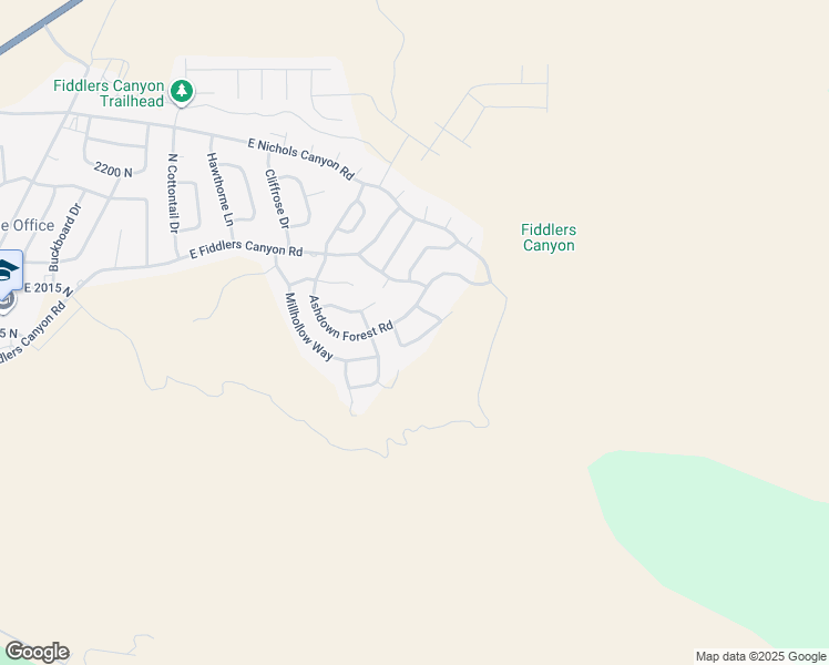map of restaurants, bars, coffee shops, grocery stores, and more near 1931 North Mahogany Circle in Cedar City