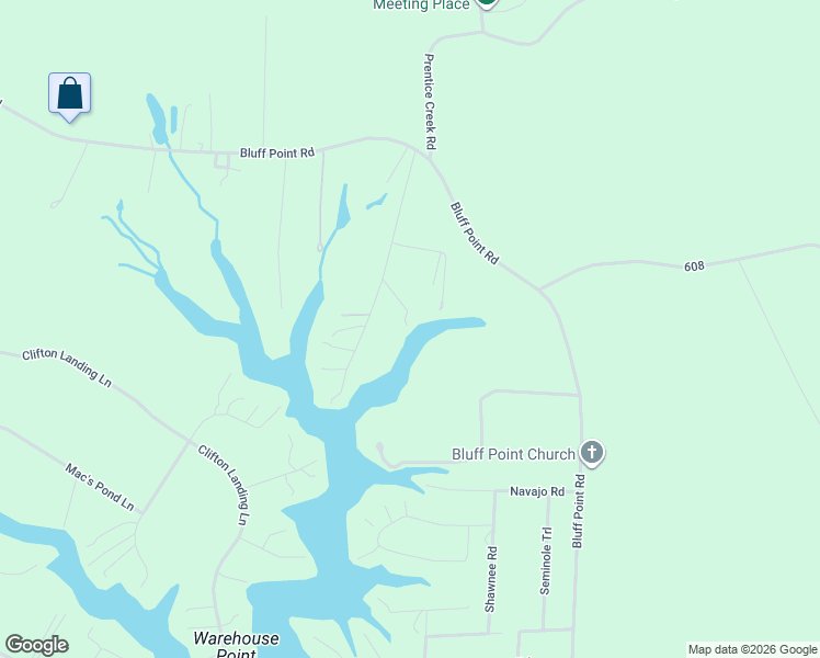 map of restaurants, bars, coffee shops, grocery stores, and more near 287 Pine Reach Drive in Kilmarnock