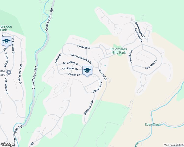 map of restaurants, bars, coffee shops, grocery stores, and more near 20001 Carson Lane in Castro Valley