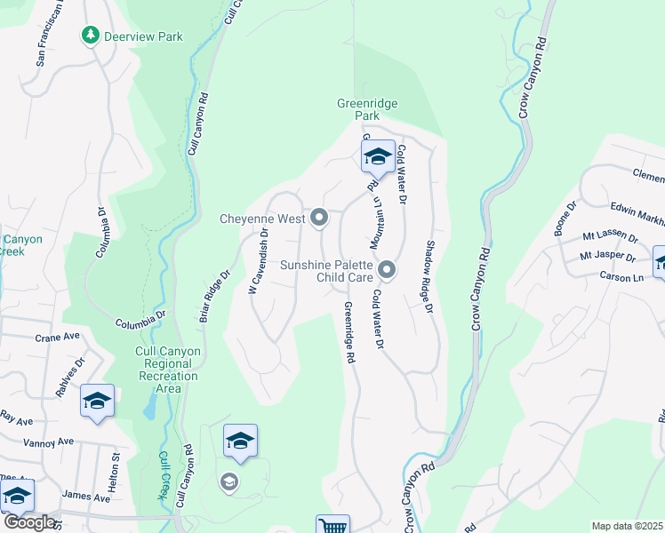 map of restaurants, bars, coffee shops, grocery stores, and more near 5787 Highwood Road in Castro Valley