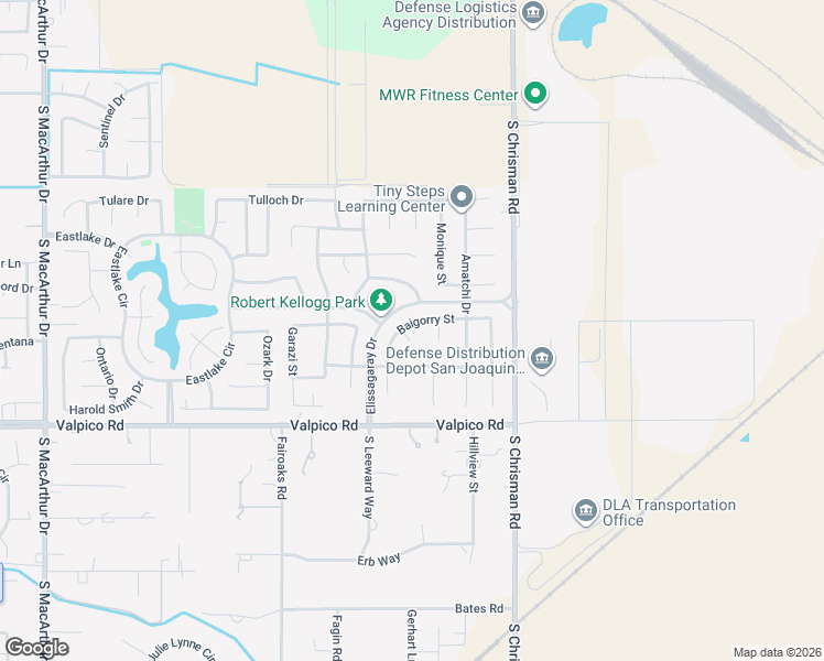 map of restaurants, bars, coffee shops, grocery stores, and more near 2437 Victor Court in Banta