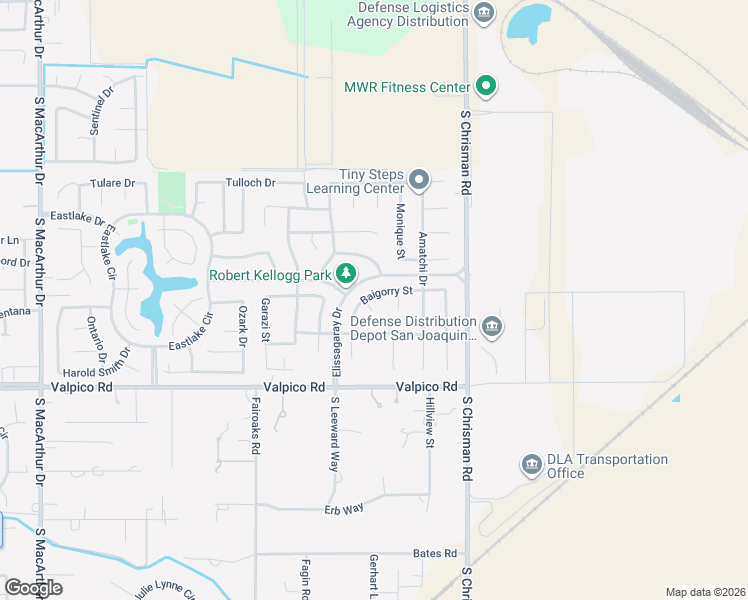 map of restaurants, bars, coffee shops, grocery stores, and more near 2437 Victor Court in Banta