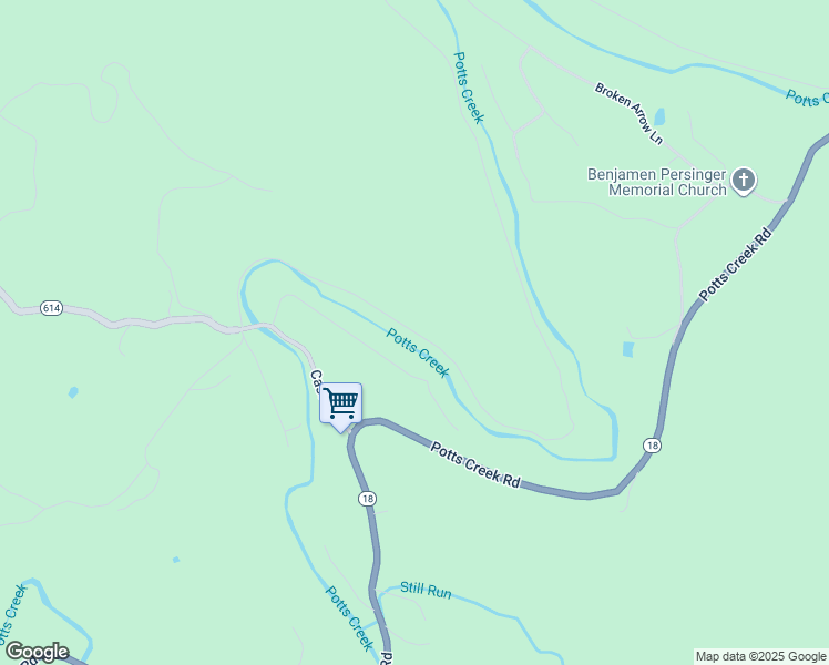 map of restaurants, bars, coffee shops, grocery stores, and more near Carl Phillips Lane in Alleghany County