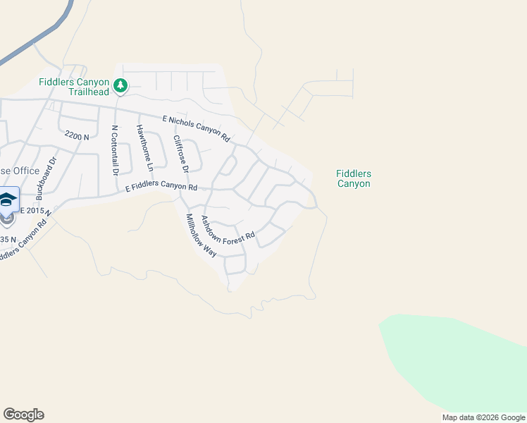 map of restaurants, bars, coffee shops, grocery stores, and more near 1152 Smokey Trail Way in Cedar City