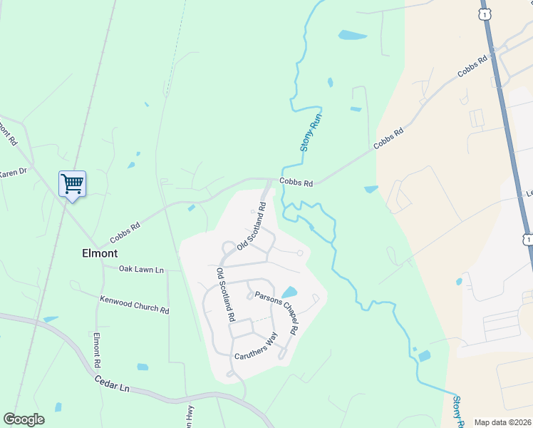 map of restaurants, bars, coffee shops, grocery stores, and more near 11378 Old Scotland Road in Glen Allen