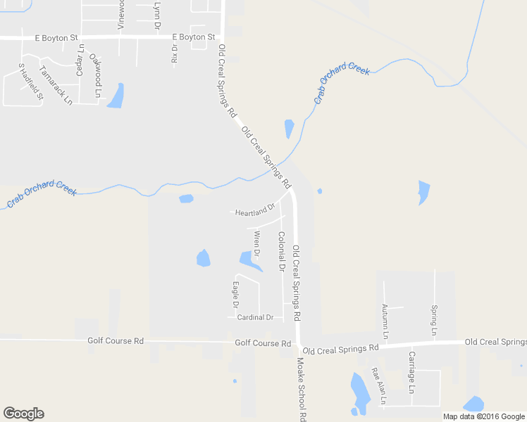 map of restaurants, bars, coffee shops, grocery stores, and more near Heartland Drive in Marion