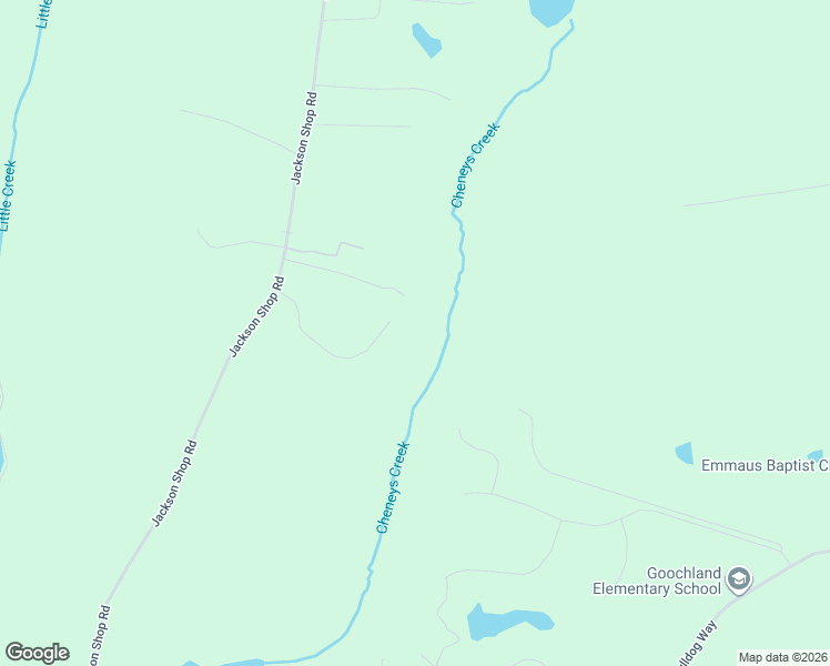 map of restaurants, bars, coffee shops, grocery stores, and more near 3201 Sorrel Bluff in Goochland
