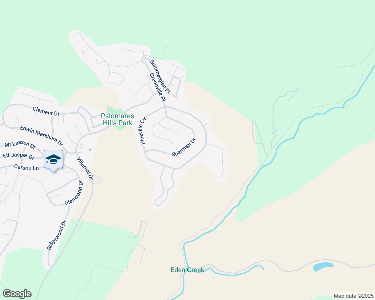 map of restaurants, bars, coffee shops, grocery stores, and more near 20990 Sherman Drive in Castro Valley