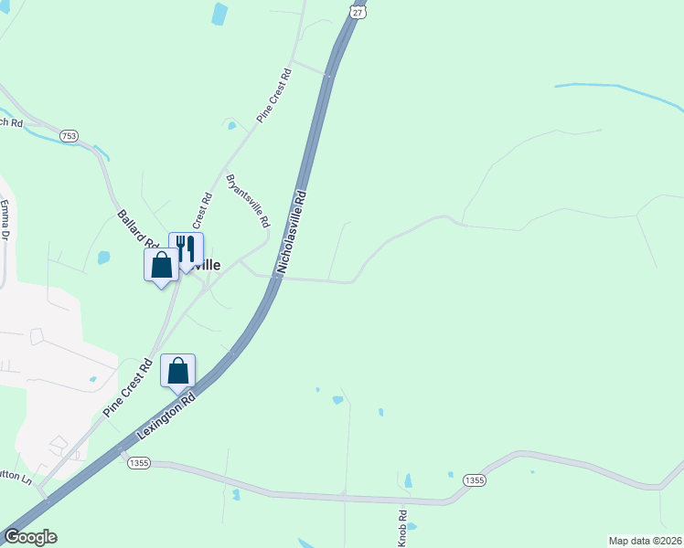 map of restaurants, bars, coffee shops, grocery stores, and more near 285 East Canoe Creek Road in Lancaster