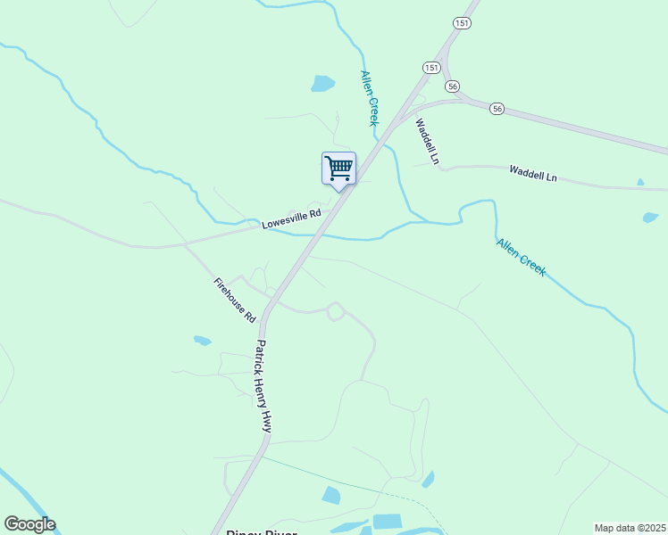 map of restaurants, bars, coffee shops, grocery stores, and more near 84 Shady Lane in Piney River