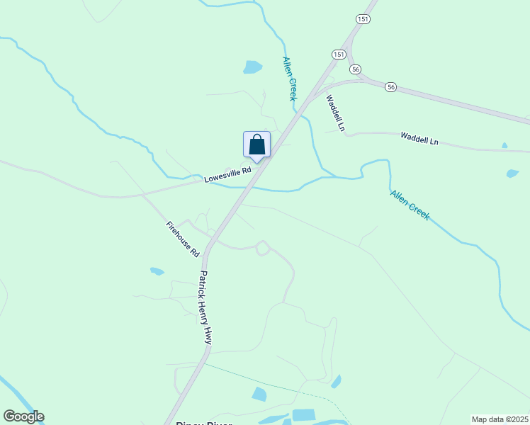 map of restaurants, bars, coffee shops, grocery stores, and more near 84 Shady Lane in Piney River