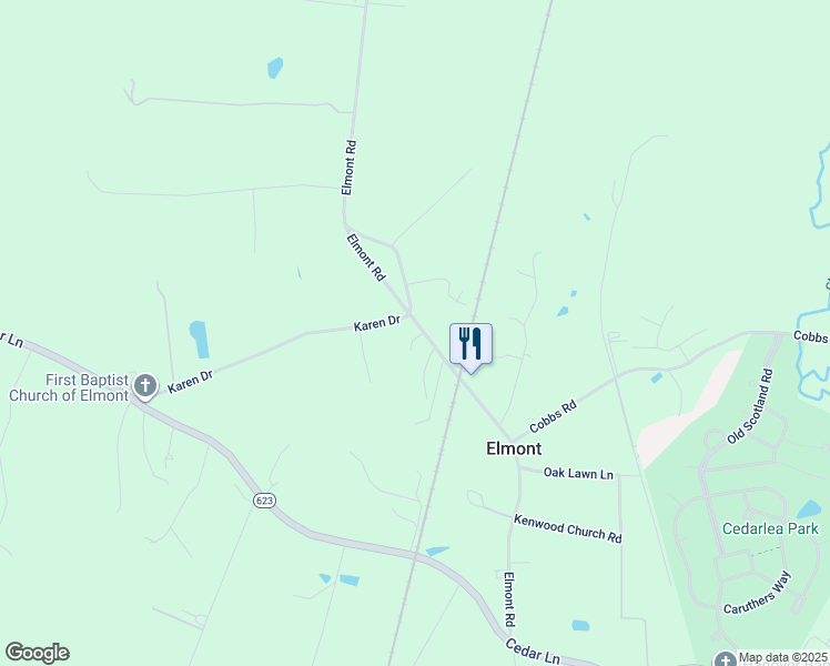 map of restaurants, bars, coffee shops, grocery stores, and more near 11301 Elmont Road in Ashland
