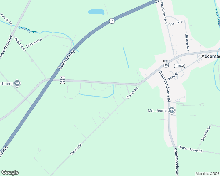 map of restaurants, bars, coffee shops, grocery stores, and more near in Accomac