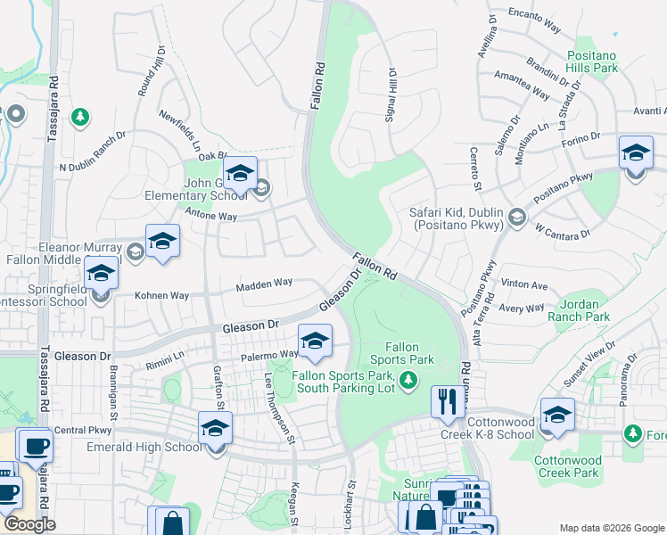 map of restaurants, bars, coffee shops, grocery stores, and more near 5018 Colebrook Court in Dublin