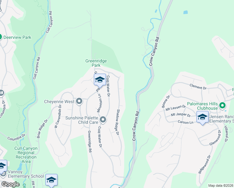 map of restaurants, bars, coffee shops, grocery stores, and more near 5820 Shadow Ridge Drive in Castro Valley
