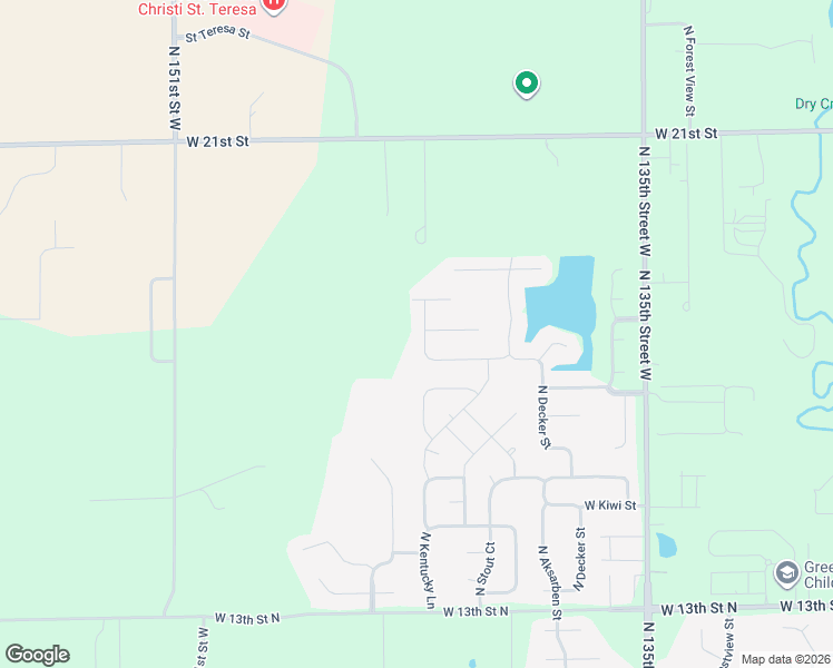map of restaurants, bars, coffee shops, grocery stores, and more near 1945 North Bellick Court in Wichita