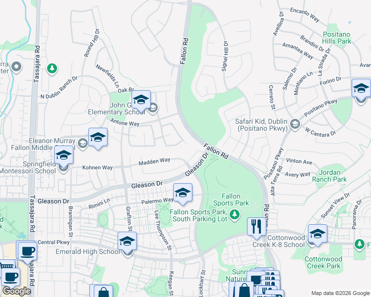 map of restaurants, bars, coffee shops, grocery stores, and more near 5018 Colebrook Court in Dublin