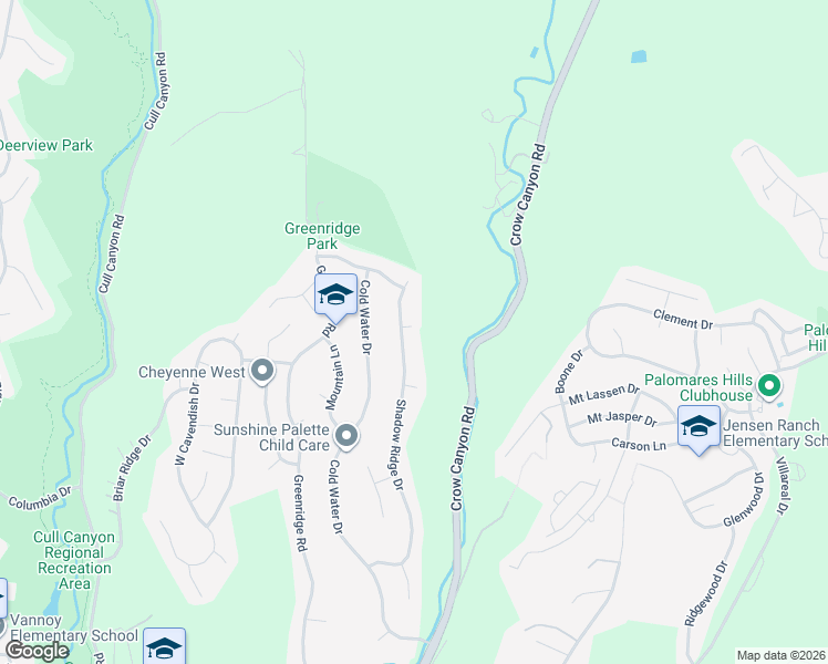 map of restaurants, bars, coffee shops, grocery stores, and more near 5841 Blue Bird Court in Castro Valley
