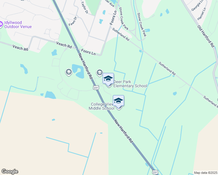 map of restaurants, bars, coffee shops, grocery stores, and more near 4959 New Hartford Road in Owensboro