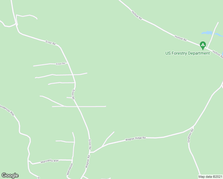 map of restaurants, bars, coffee shops, grocery stores, and more near 9850 Ernst Road in Coulterville