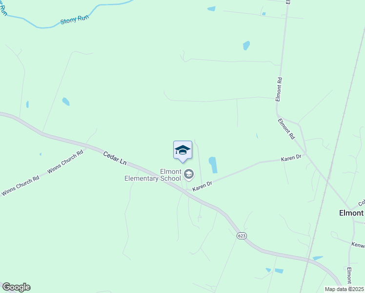 map of restaurants, bars, coffee shops, grocery stores, and more near 12007 Cedar Lane in Ashland