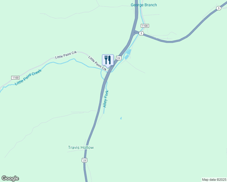 map of restaurants, bars, coffee shops, grocery stores, and more near U.S. 460 in East Point