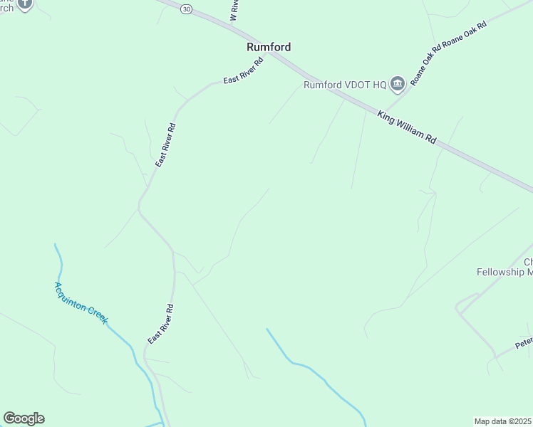 map of restaurants, bars, coffee shops, grocery stores, and more near 394 Pine Knoll Trail in King William