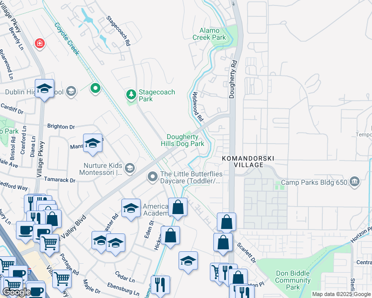 map of restaurants, bars, coffee shops, grocery stores, and more near in Dublin