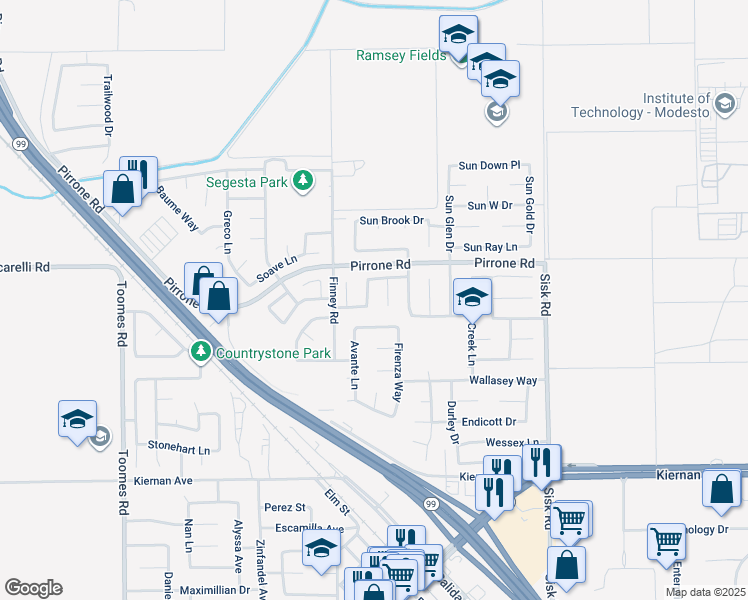 map of restaurants, bars, coffee shops, grocery stores, and more near in Salida