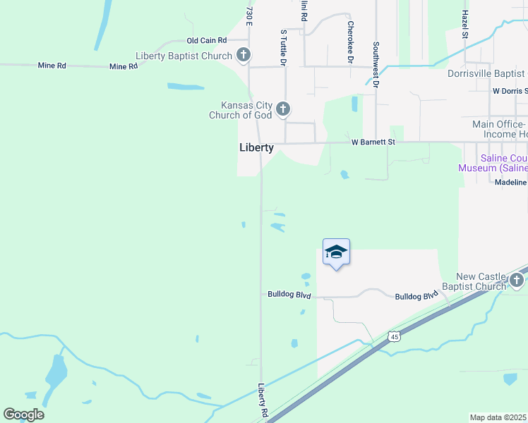 map of restaurants, bars, coffee shops, grocery stores, and more near 508-1016 County Highway 37 in Harrisburg