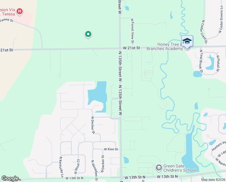 map of restaurants, bars, coffee shops, grocery stores, and more near 1922 Nickleton Court in Wichita